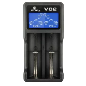 XTAR VC2 2 Bay Digital Battery Charger