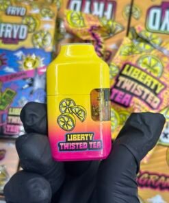 Alternative view of FRYD LIBERTY TWISTED TEA 3G DISPOSABLE + GUMMIES – LIQUID BATTER + LIVE RESIN (LIMITED EDITION FLAVOR)